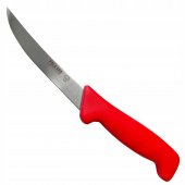 Nóż rzeźniczy Polkars nr 17, długość ostrza 12,5 cm, czerwony